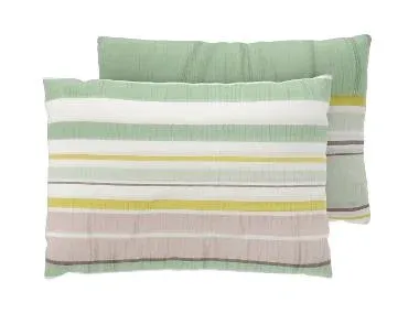 LIVARNO® Fundas de almohada de seersucker pack 2 (rayas)