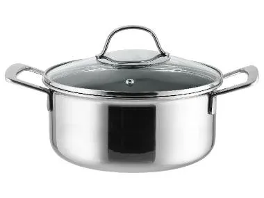 SILVERCREST® Olla de acero inoxidable 20 cm con estructura de nido de abeja