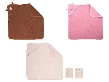 LUPILU® Toalla con capucha para bebé 85x85 cm