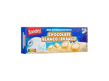 SONDEY Galletas mini estrellas blanco