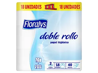 Papel higiénico doble rollo