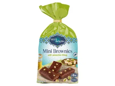 1001 delights Mini brownies estilo Dubai