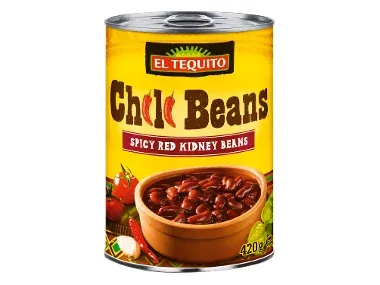 EL TEQUITO Frijoles rojos en salsa chile