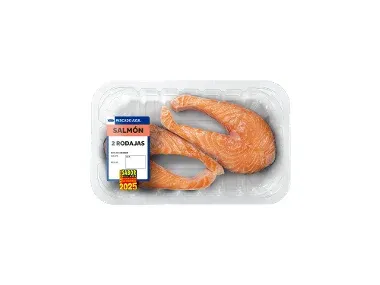- 2 rodajas de salmón