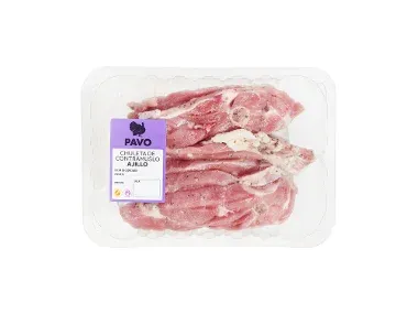Chuletas de contramuslo de pavo al ajillo