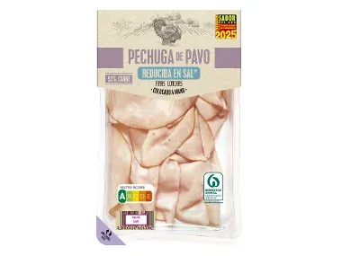 Pechuga de pavo reducida en sal