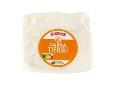 Cuña de queso de cabra tierno