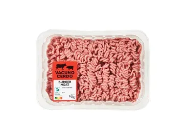 Realvalle Burger meat de cerdo y vacuno