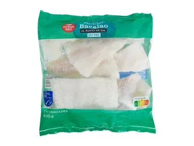Porciones de bacalao