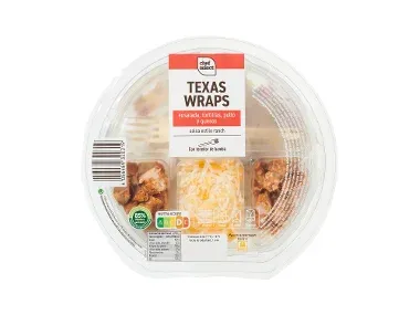 chef select Ensalada Texas Wrap de pollo