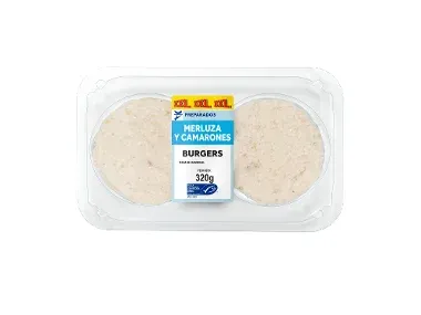 Burger merluza y camarones