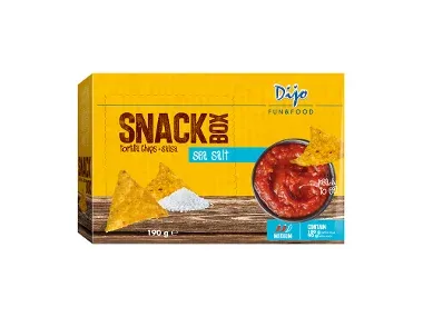 Snack Day Snack Box de tortillas chips y salsa