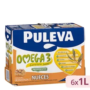 Bebida láctea Omega 3 Puleva con nueces y leche desnatada
