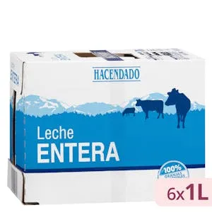 Leche entera Hacendado