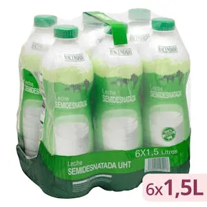 Leche semidesnatada Hacendado
