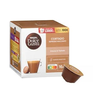 Café en cápsula cortado Dolce Gusto