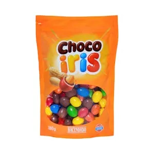 Cacahuetes Chocoiris Hacendado bañados de chocolate con leche coloreados