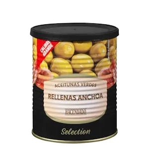 Aceitunas verdes rellenas de anchoa Hacendado