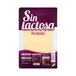 Queso lonchas sin lactosa de vaca Hacendado