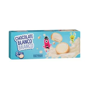 Galletas con chocolate blanco Hacendado
