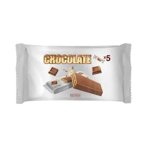 Barritas crujientes Hacendado bañadas de chocolate con leche