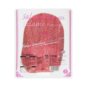 Salami extra pimienta Hacendado finas lonchas