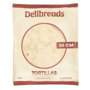 Tortillas de trigo Delibreads 30 cm