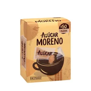 Azúcar moreno en sobres Hacendado
