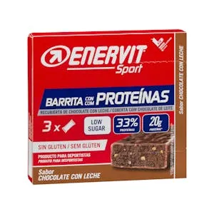Barrita con proteínas sabor chocolate con leche Enervit Sport