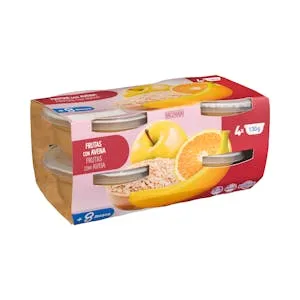 Papilla frutas con avena Hacendado +8 meses