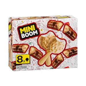 Mini helado bombón Boom Hacendado sabor leche tostada
