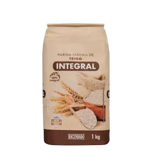 Harina integral de trigo Hacendado