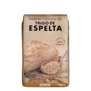 Harina de espelta Hacendado 100% integral