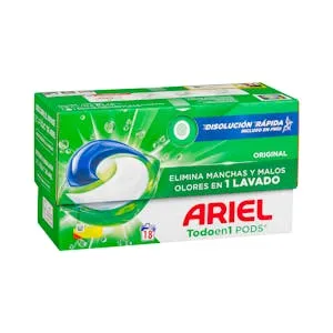 Detergente ropa todo en 1 Ariel Pods en cápsulas