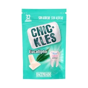 Chicles gragea eucalipto sin azúcar Hacendado