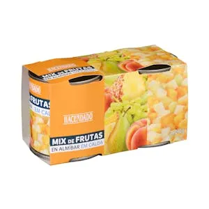 Macedonia mix de frutas en almíbar Hacendado