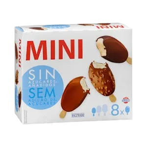 Mini helado bombón surtido Hacendado sin azúcares añadidos