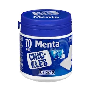 Chicles gragea menta fuerte sin azúcar Hacendado