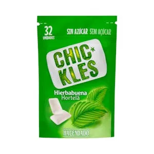 Chicles gragea hierbabuena sin azúcar Hacendado