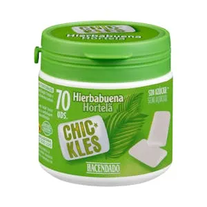 Chicles gragea hierbabuena sin azúcar Hacendado
