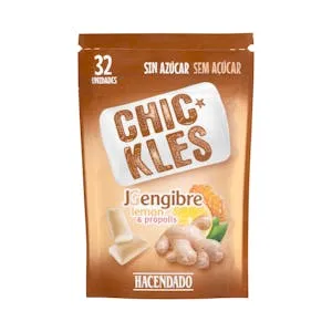 Chicles gragea jengibre sin azúcar Hacendado