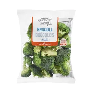 Floretas de brócoli para microondas lavadas