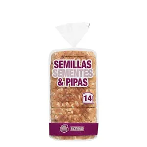 Pan de molde semillas y pipas de calabaza Hacendado