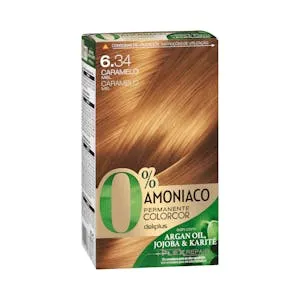 Coloración permanente 0% amoníaco 6.34 caramelo miel Colorcor