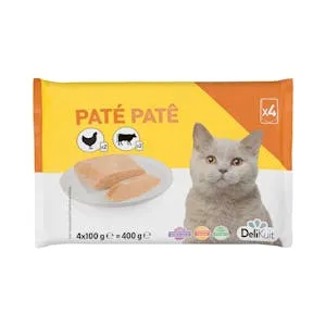 Paté gato adulto Delikuit con pollo y ternera
