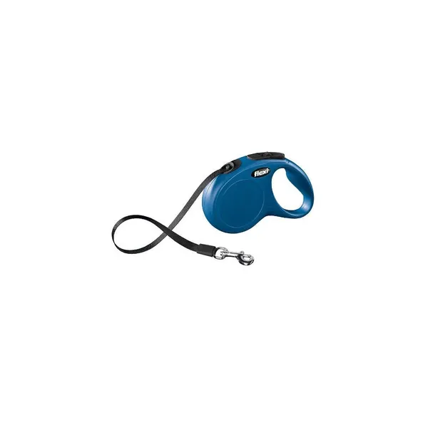 Flexi New Classic Compact correa extensible de cinta para perros Color Azul