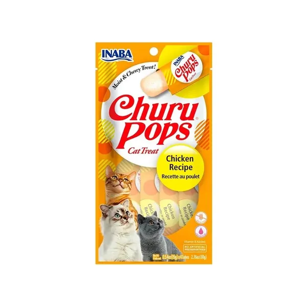 Churu Pops Receta de Pollo para Gatos (4x15gr)
