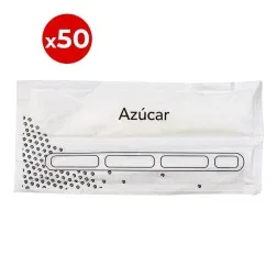 Sobres de azúcar 6 g + paletina café 50 ud