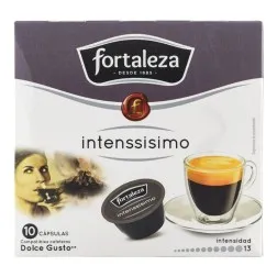 Cápsulas café Fortaleza Intenssisimo compatibles con Dolce Gusto 10 ud