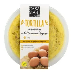 Tortilla de patata con cebolla caramelizada Casa Mas 4 raciones 650 g